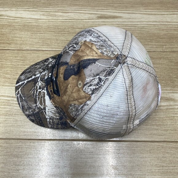 Chevrolet Mens Strap Back Camo Hunting Camp Cap Adjustable Hat Embroidered - Picture 11 of 16